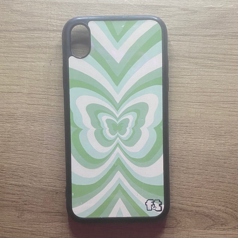 Green Butterfly Pattern Phone Case
